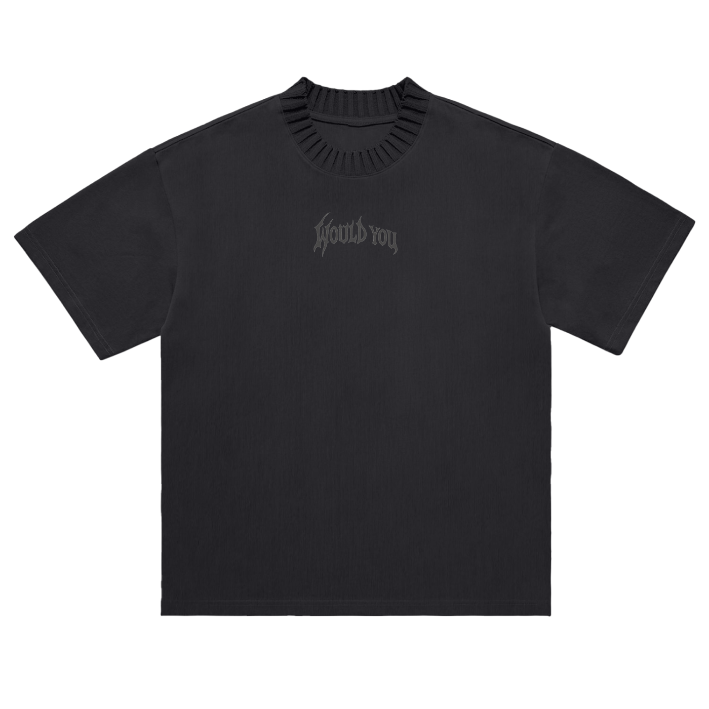 Heavyweight Knitted Round Neck- Snake T-Shirt