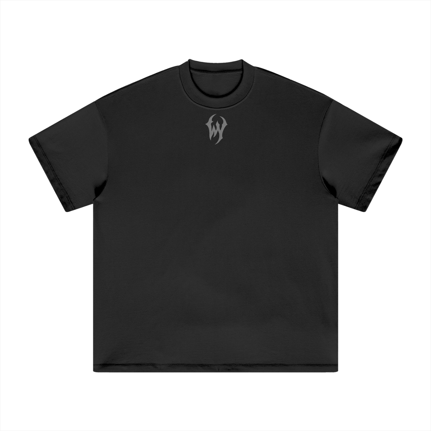 Heavyweight Flaming skull Earth-Tone Tee