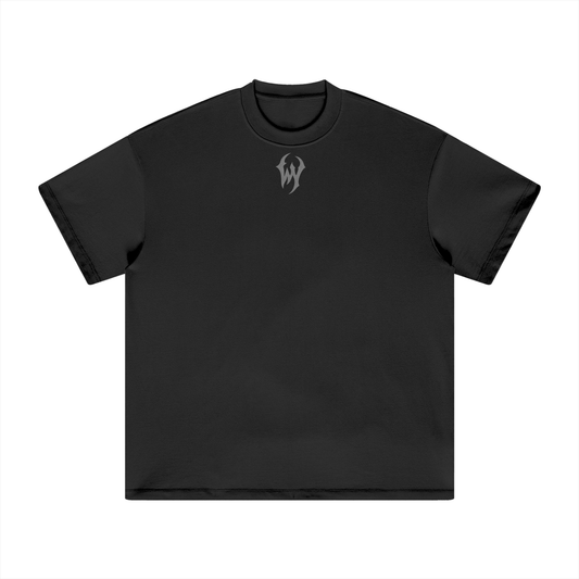 Heavyweight Flaming skull Earth-Tone Tee