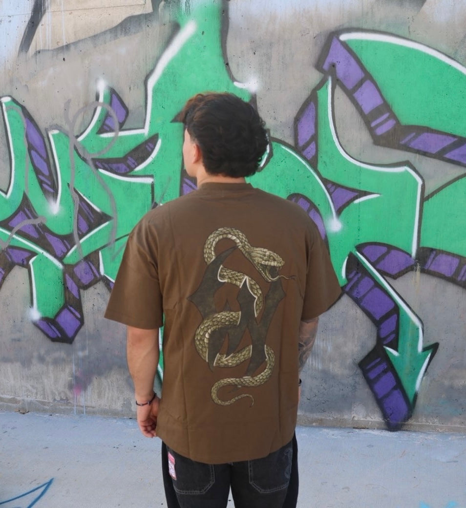 Heavyweight Loose Fit Would You Tee in Brown